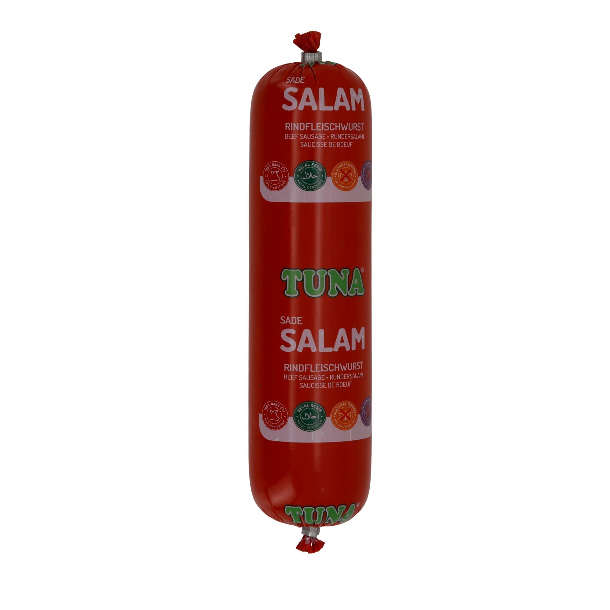 Salami Tuna | Sade Salam Rindfleischwurst | Halal-zertifiziert, herzhaft | 400 g Sade Salam